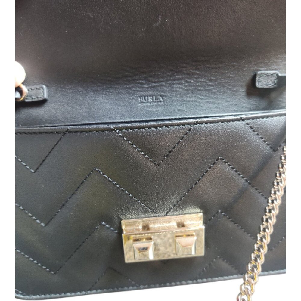 Furla Bella Pre-loved Quilted Crossbody Bag Clutch - Picture 9 of 15